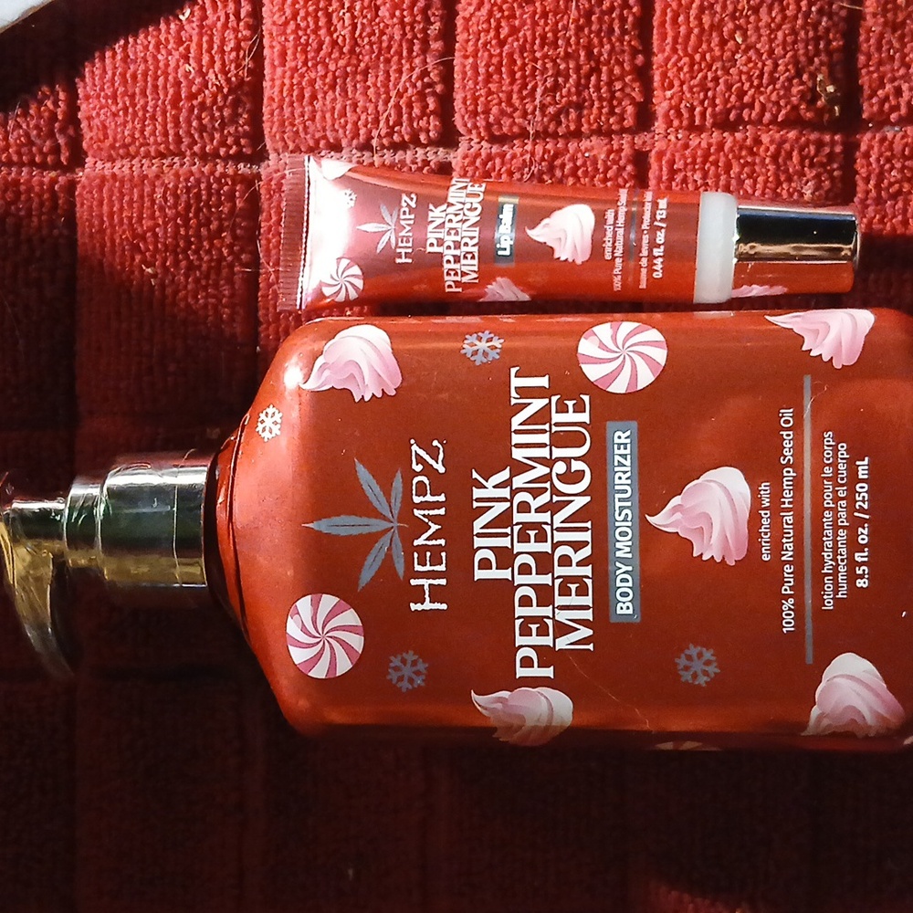HEMPZ Pink Peppermint Meringue BODY MOISTURIZER & LIP BALM